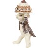 Clayre & Eef 6PR3904GG Dekoračné myši s tortovou súpravou 2 5x5x11 5x5x10 cm