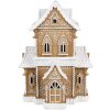 Clayre & Eef 6PR3906GG LED dekoratívny domček perníkového vzhľadu 28x21x37 cm