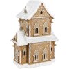 Clayre & Eef 6PR3906GG LED dekoratívny domček perníkového vzhľadu 28x21x37 cm