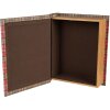 Clayre & Eef 65756 Sada úložných boxov červená biela 3 veľkosti Vianočné MDF