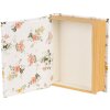 Clayre & Eef 66013W Box v tvare knihy biely 17x14x5 cm romantický štýl