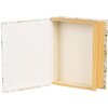 Clayre & Eef 66017 Box v tvare knihy bielozelený 17x14x5 cm