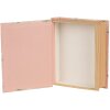 Clayre & Eef 66018 Box v tvare knihy Ružové kvety 17x14x5 cm