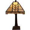 LumiLamp 5LL-5450 Stolná lampa Tiffany 23x23x38 cm E14 max 40W Béžová
