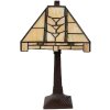 LumiLamp 5LL-5450 Stolná lampa Tiffany 23x23x38 cm E14 max 40W Béžová