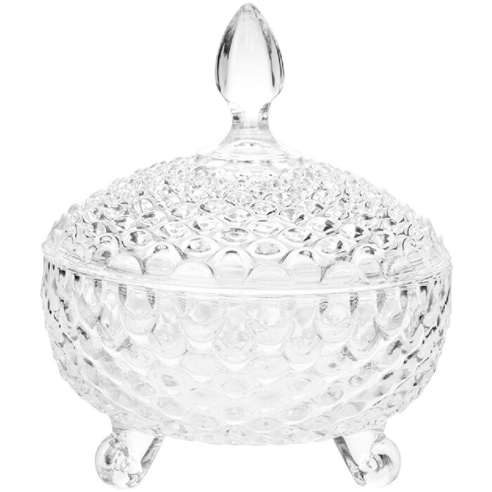 Clayre & Eef 6GL4997 Skladovací pohár s vekom Ø 17x19 cm