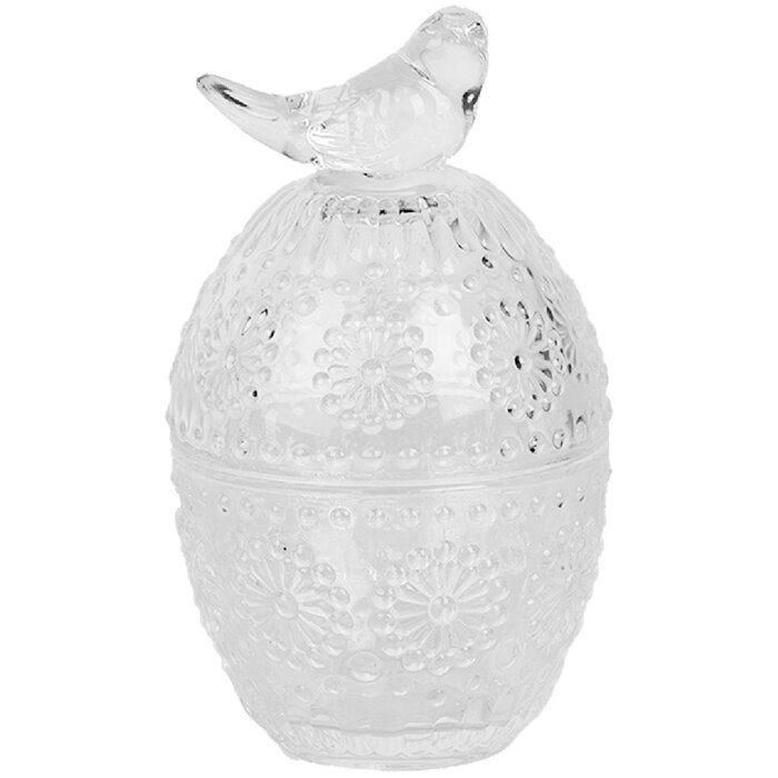 Clayre & Eef 6GL5000 Skladovací pohár s vekom Ø 9x16 cm