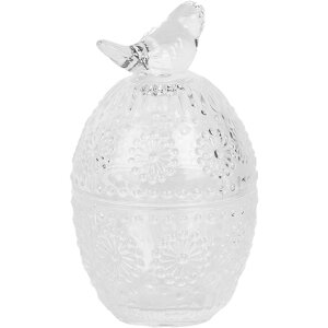 Clayre & Eef 6GL5000 Skladovací pohár s vekom Ø 9x16 cm