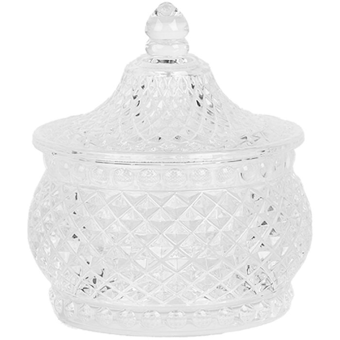 Clayre & Eef 6GL5004 Skladovací pohár s vekom Ø 10x11 cm