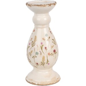 Clayre & Eef 6CE1945L Kerzenständer Beige Rosa Ø 14x32 cm