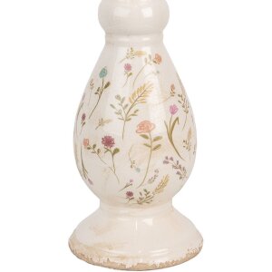 Clayre & Eef 6CE1945L Kerzenständer Beige Rosa Ø 14x32 cm