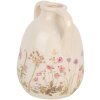 Clayre & Eef 6CE1947M Keramická váza béžovo-ružová Ø 14x18 cm Vidiecky štýl