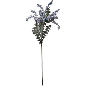 Clayre & Eef 6PL0329 Dekorácia Vetva s kvetmi Modrá 20x20x103 cm