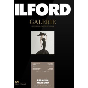 Fotopapier Ilford Gallery Premium Matt Duo 200g A3+ 50...