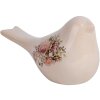 Clayre & Eef 6CE1951M Dekorácia Vták Keramická béžová 22x9x12 cm