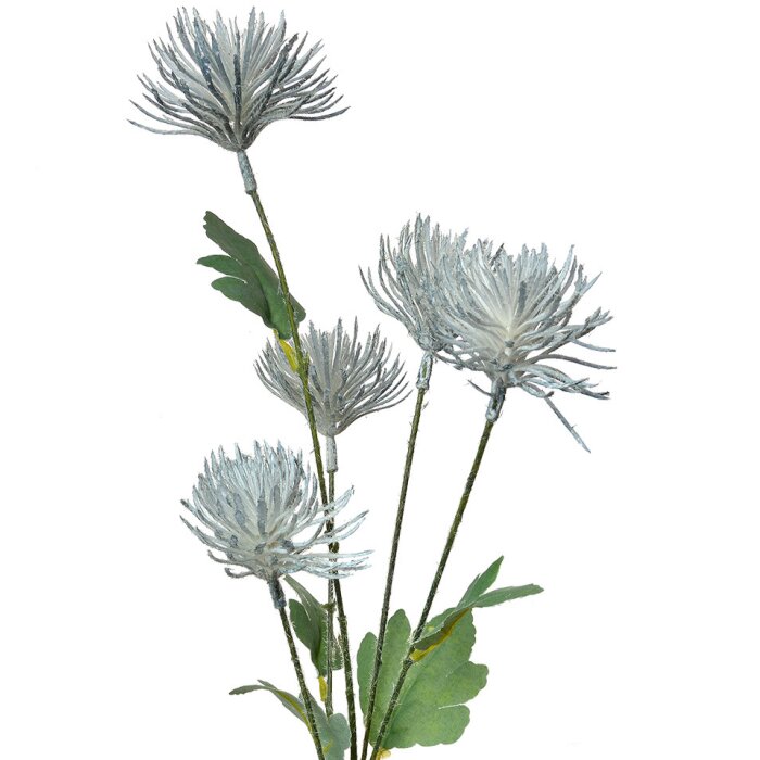 Clayre & Eef 5PL0124BL Dekorácia Vetva s kvetmi biela 16x9x70 cm