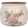 Clayre & Eef 6CE1978L Dekorácia do kvetináča Ø 20x15 cm Vintage vzhľad