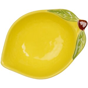 Clayre & Eef 6CEBO0084S Citrónová miska žltá 12x9x4 cm 100 ml