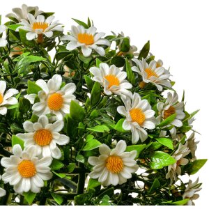 Clayre & Eef 6PL0324M Dekoratívna guľa umelý kvet sedmokráska Ø 22 cm