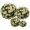 Clayre & Eef 6PL0324S Dekoratívna umelá kvetinová guľa sedmokráska Ø 17 cm