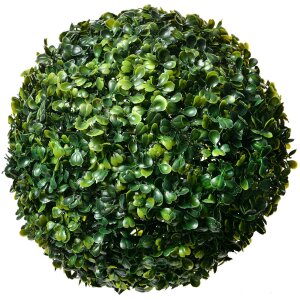 Clayre & Eef 6PL0325L Dekoratívny zimostráz plastový zelený Ø 24 cm