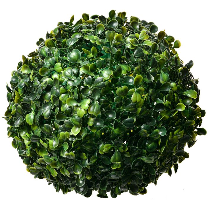 Clayre & Eef 6PL0325M Dekoratívna guľa z plastu boxwood zelená Ø 20 cm