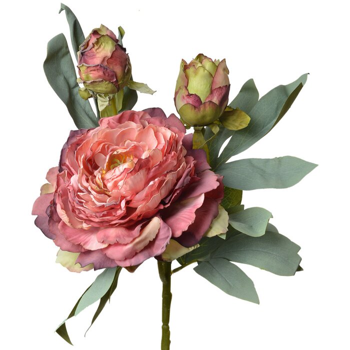 Clayre & Eef 6PL0332R Umelé kvety Rose Red 12x12x62 cm
