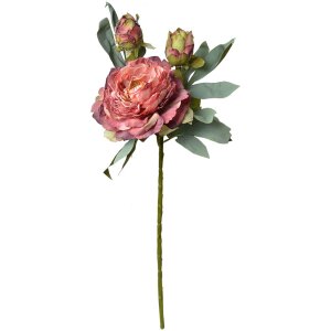 Clayre & Eef 6PL0332R Umelé kvety Rose Red 12x12x62 cm