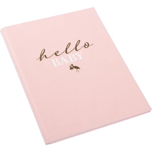 Goldbuch detský denník hello.baby rosé 21x28 cm 44 strán zlatá razba