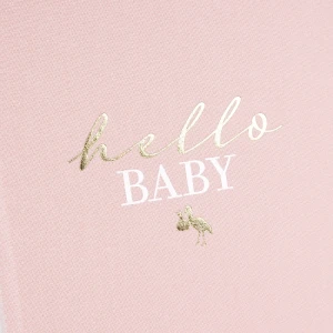 Goldbuch detský denník hello.baby rosé 21x28 cm 44 strán zlatá razba