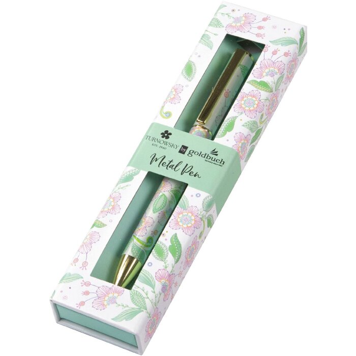 Goldbuch lieblingsSTIFT Natures Melody Biely kvetinový vzor zlatá čipka pastelové farby