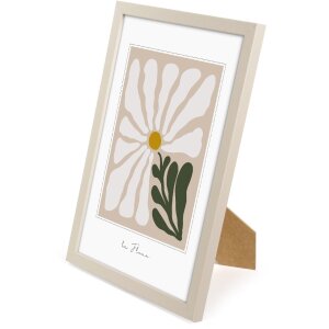 Goldbuch drevený rám Aura 20x30 cm béžové pravé drevo s čírym sklom a zadným panelom z MDF
