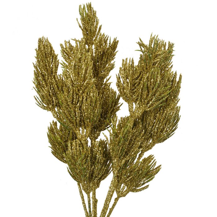 Clayre & Eef 65802 Dekorácia Vetva Zlatá farba 10x8x30 cm