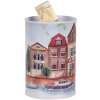 Clayre & Eef 6BL0158 Pokladnička na peniaze Domčeky lode Ø 10x15 cm