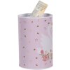Clayre & Eef 6BL0165 Peňaženka ružovo-biela Ø 10x15 cm Romantický motív labute