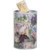 Clayre & Eef 6BL0169 Pokladnička na peniaze s motívom mačky vo vidieckom štýle Ø 8x13 cm