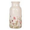 Clayre & Eef Váza 6CE1932L Béžová ružová Ø 15x32 cm Keramika vo vidieckom štýle