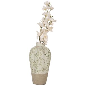 Clayre & Eef 6CE1936S Váza zelená Ø 17x29 cm Keramický vidiecky štýl