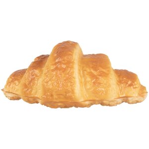 Clayre & Eef Dekoratívny croissant hnedý 13x7x5 cm plast
