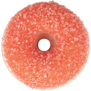Clayre & Eef 65980P Dekorácia Donut červená plastová Ø 6x2 cm