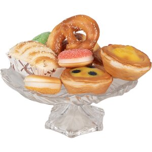 Clayre & Eef 65980P Dekorácia Donut červená plastová Ø 6x2 cm