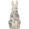 Clayre & Eef 6CE1955L Keramický dekoratívny králik béžovo zelený 16x12x28 cm
