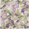 Clayre & Eef 73073 Papierové obrúsky 33x33 cm Bielo-fialový kvetinový vzor (20)