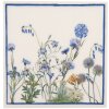 Clayre & Eef 73075 papierové obrúsky biele modré 33x33 cm 20 kusov