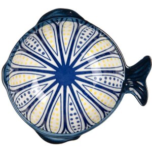 Clayre & Eef 6CEBO0077 Keramická miska bielo...