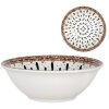 Clayre & Eef 6CEBO0167 Miska bielo-hnedá Ø 16x5 cm 350 ml česká keramika
