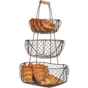Clayre & Eef 6Y5722 Úložný kôš Iron Black 30x22x50 cm