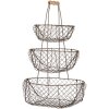 Clayre & Eef 6Y5722 Úložný kôš Iron Black 30x22x50 cm
