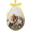 Clayre & Eef 65915 Dekorácia prívesok vajíčko Set 2 Ø 11x15 cm Country Style Bunny