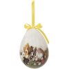 Clayre & Eef 65915 Dekorácia prívesok vajíčko Set 2 Ø 11x15 cm Country Style Bunny
